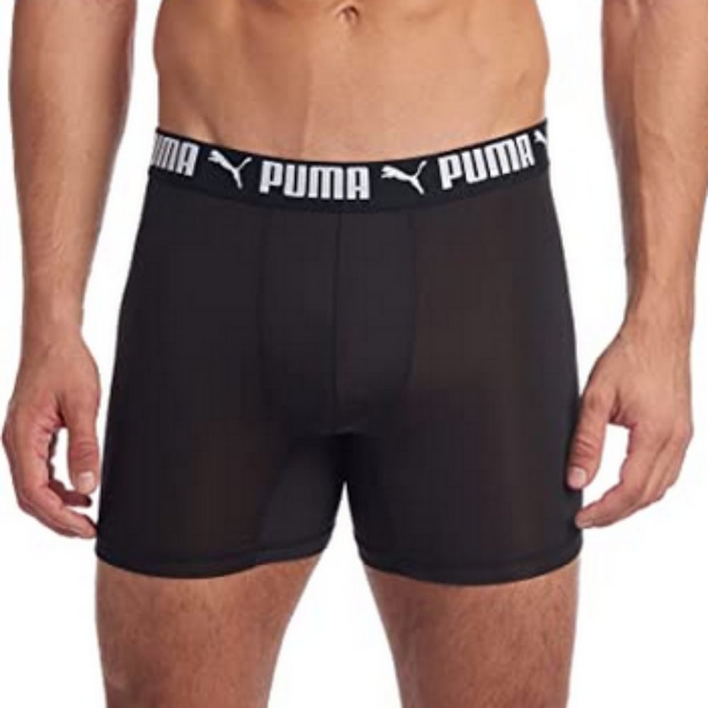 Excellent Used Condition Men's PUMA Performance Boxer Briefs Black Size Large - Picture 2 of 11